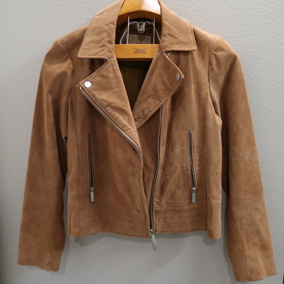 MICHAEL Michael Kors Jackets & Blazers - MICHAEL KORS Leather / Suede MOTO Jacket Woman's XL